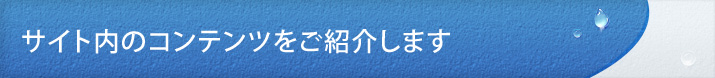 サイト内のコンテンツをご紹介します