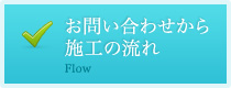 お問い合わせから施工の流れ