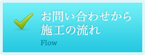 お問い合わせから施工の流れ